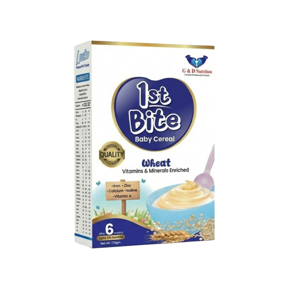 1st Bite Wheat – Vitamins & Minerals Enriched.